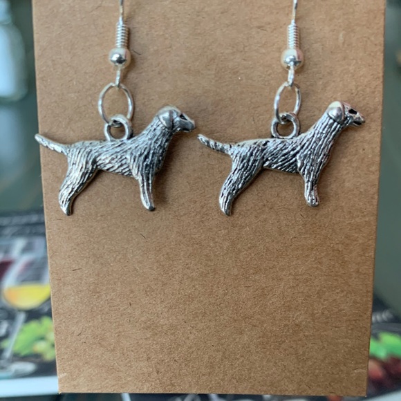 Dog Dangle Earrings - Picture 1 of 1